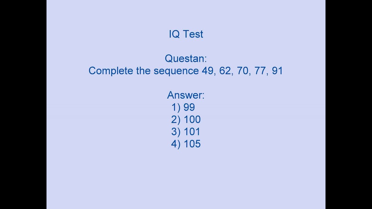 download free of iq test with the answers pdf